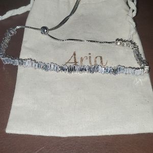 Crystal baguette Rhianna necklace